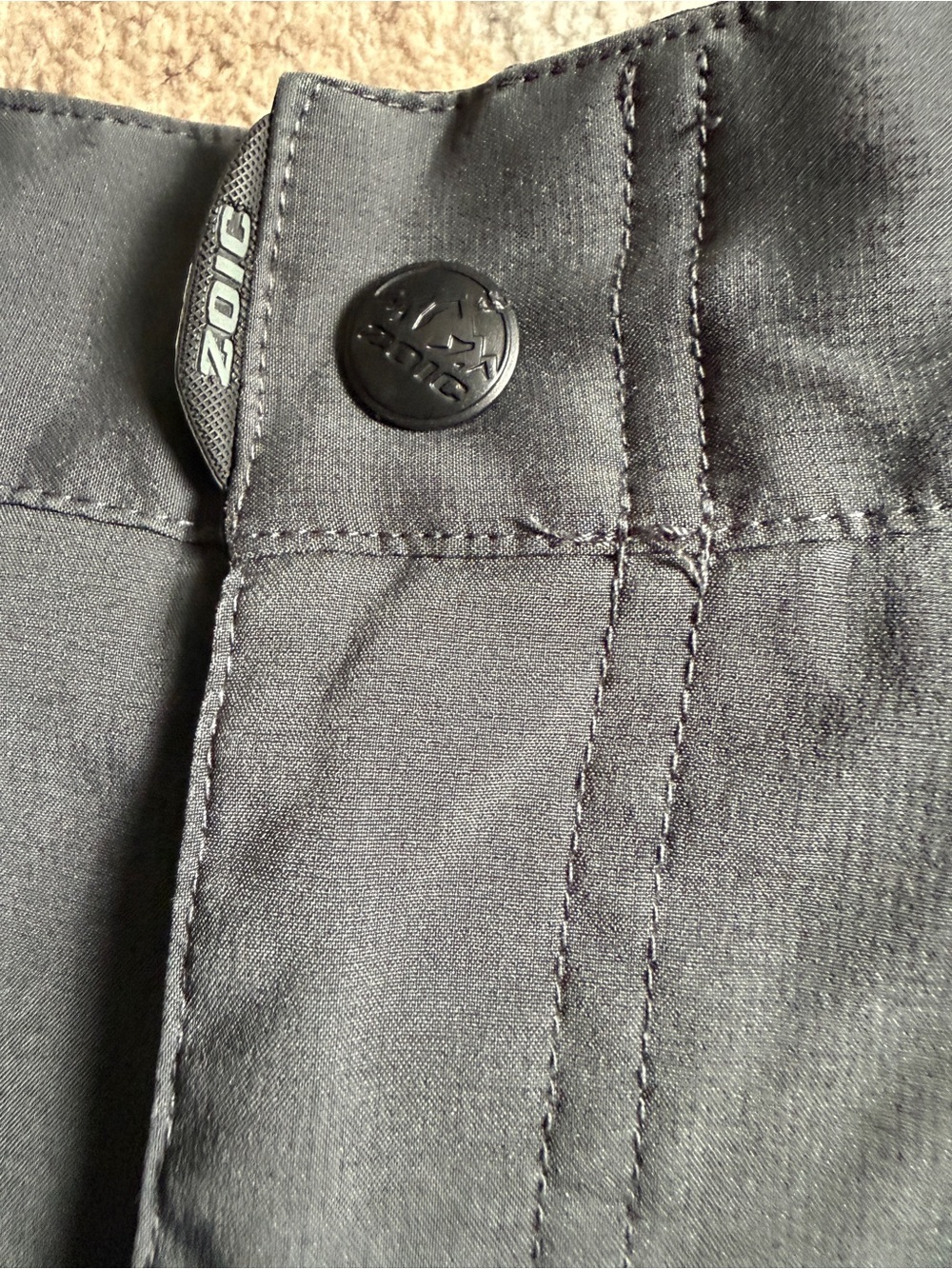 Zoic Ether Men's Gray Shadow Large Bike Shorts without liner - Picture 3 of 9